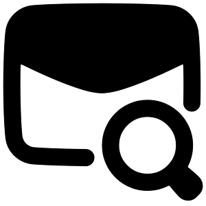 Mail Search Icon from Plump Remix - Free Set