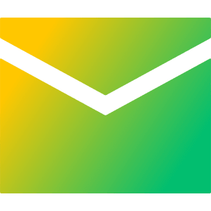 Mail Send Envelope Icon from Sharp Gradient- Free Set