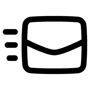 Mail Send Icon from Plump Line - Free Set
