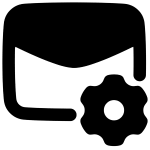 Mail Setting Gear Icon from Plump Remix - Free Set