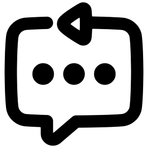 Reply To Message Typing Icon from Plump Remix - Free Set