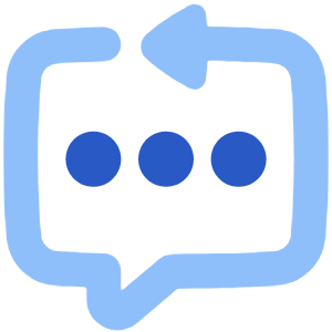 Reply To Message Typing Icon from Plump Flat - Free Set