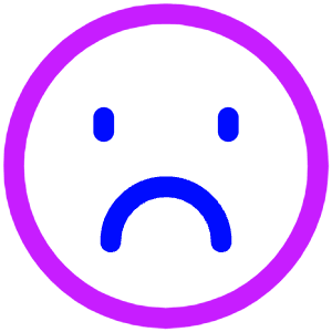 Sad Face Icon from Plump Neon - Free Set