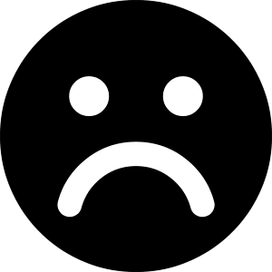 Sad Face Icon from Core Solid - Free Set