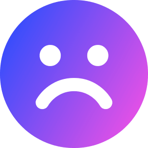 Sad Face Icon from Core Gradient - Free Set