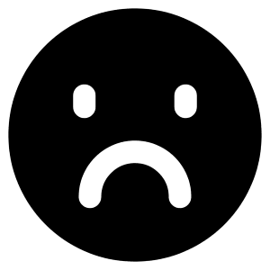 Sad Face Icon from Plump Solid - Free Set