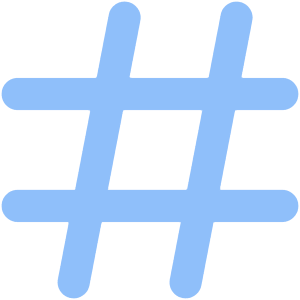 Sign Hashtag Icon from Core Flat - Free Set