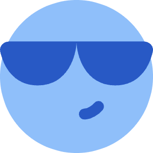 Smiley Cool Icon from Core Flat - Free Set