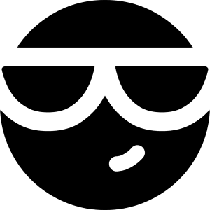 Smiley Cool Icon from Core Solid - Free Set