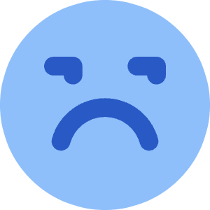 Smiley Grumpy Icon from Core Flat - Free Set