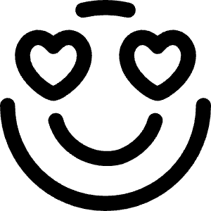 Smiley In Love Icon from Core Line - Free Set