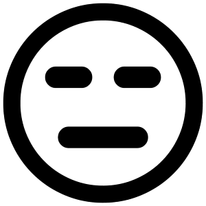 Smiley Indiferent Icon from Plump Remix - Free Set