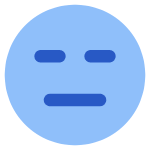 Smiley Indiferent Icon from Plump Flat - Free Set