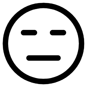 Smiley Indiferent Icon from Plump Line - Free Set