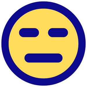 Smiley Indiferent Icon from Plump Pop - Free Set