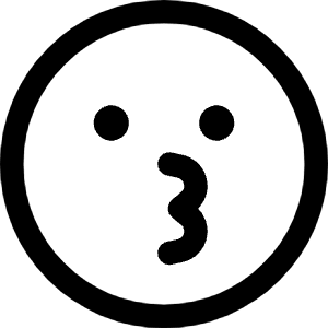 Smiley Kiss Icon from Core Line - Free Set