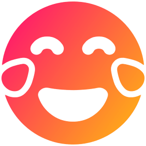 Smiley Laughing 1 Icon from Plump Gradient - Free Set
