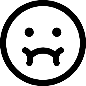 Smiley Nauseas Icon from Core Line - Free Set