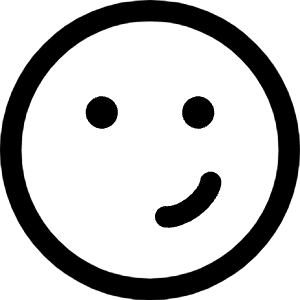 Smiley Smirk Icon from Core Line - Free Set