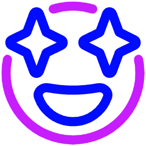 Smiley Sparks Icon from Plump Neon - Free Set