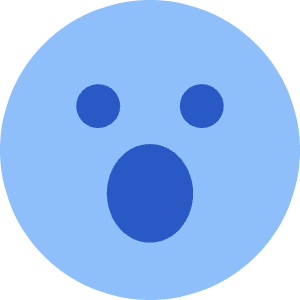 Smiley Surprised Icon from Core Flat - Free Set