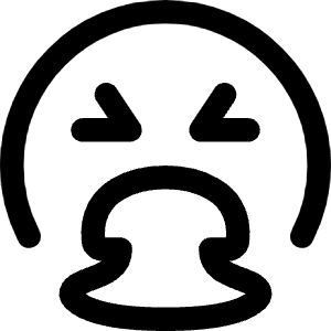 Smiley Throw Up Icon from Core Line - Free Set