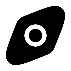 Compass Big Icon from Solar Bold Set