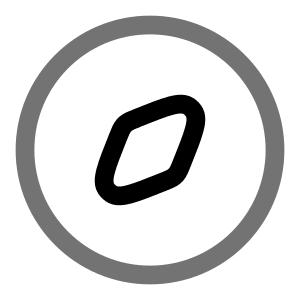 Compass Icon from Solar Line Duotone Set