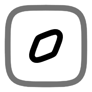 Compass Square Icon from Solar Line Duotone Set