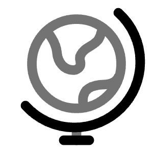 Globus Icon from Solar Line Duotone Set