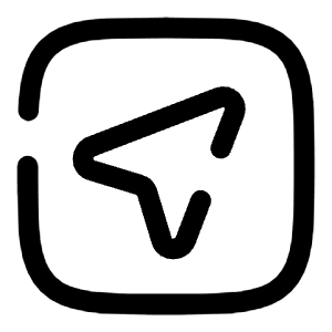 Map Arrow Square Icon from Solar Broken Set