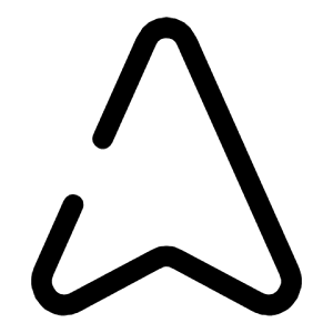 Map Arrow Up Icon from Solar Broken Set