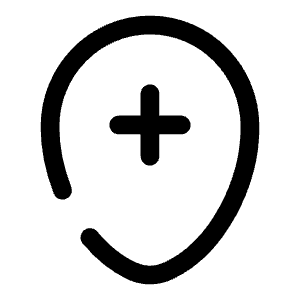 Map Point Add Icon from Solar Broken Set