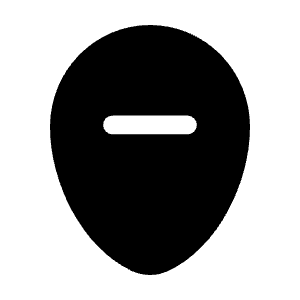 Map Point Remove Icon from Solar Bold Set