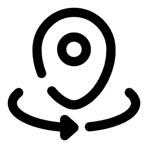 Map Point Rotate Icon from Solar Broken Set