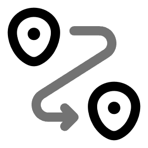 Routing 5 Icon from Solar Line Duotone Set