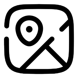 Streets Map Point Icon from Solar Broken Set