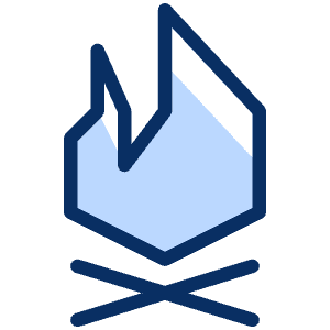 Campfire Icon from Cyber Duotone - Free Set