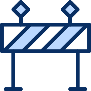 Caution Fence Icon from Cyber Duotone - Free Set