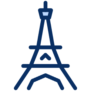 Eiffel Tower Icon from Cyber Duotone - Free Set