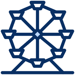 Ferris Wheel 1 Icon from Cyber Duotone - Free Set