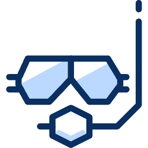 Snorkel Mask 1 Icon from Cyber Duotone - Free Set