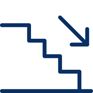 Staircase Down 2 Icon from Cyber Line - Free Set