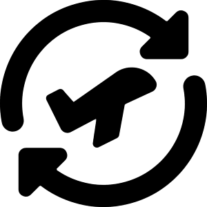 Airport Plane Transit Icon from Core Solid - Free Set