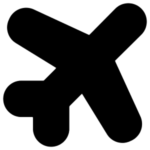 Airport Plane Icon from Core Solid - Free Set