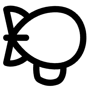 Airship Icon from Flex Line - Free Set