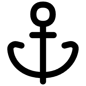 Anchor Icon from Flex Line - Free Set