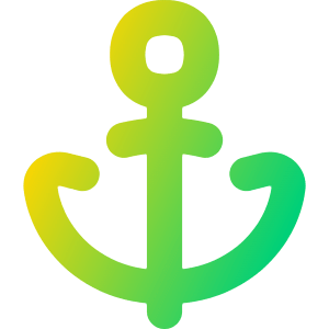 Anchor Icon from Flex Gradient - Free Set