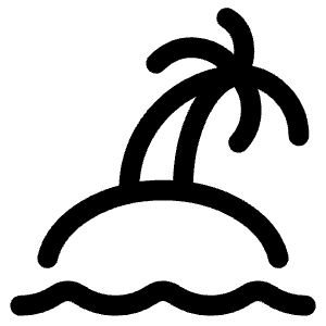 Beach Icon from Plump Line - Free Set