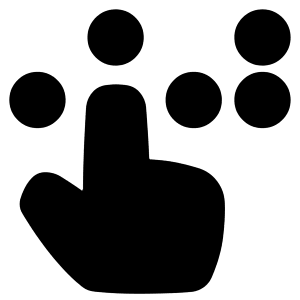 Braille Blind Icon from Plump Solid - Free Set